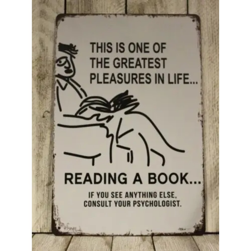 Home Office And Library - Funny Book Lover Gift Metal Tin