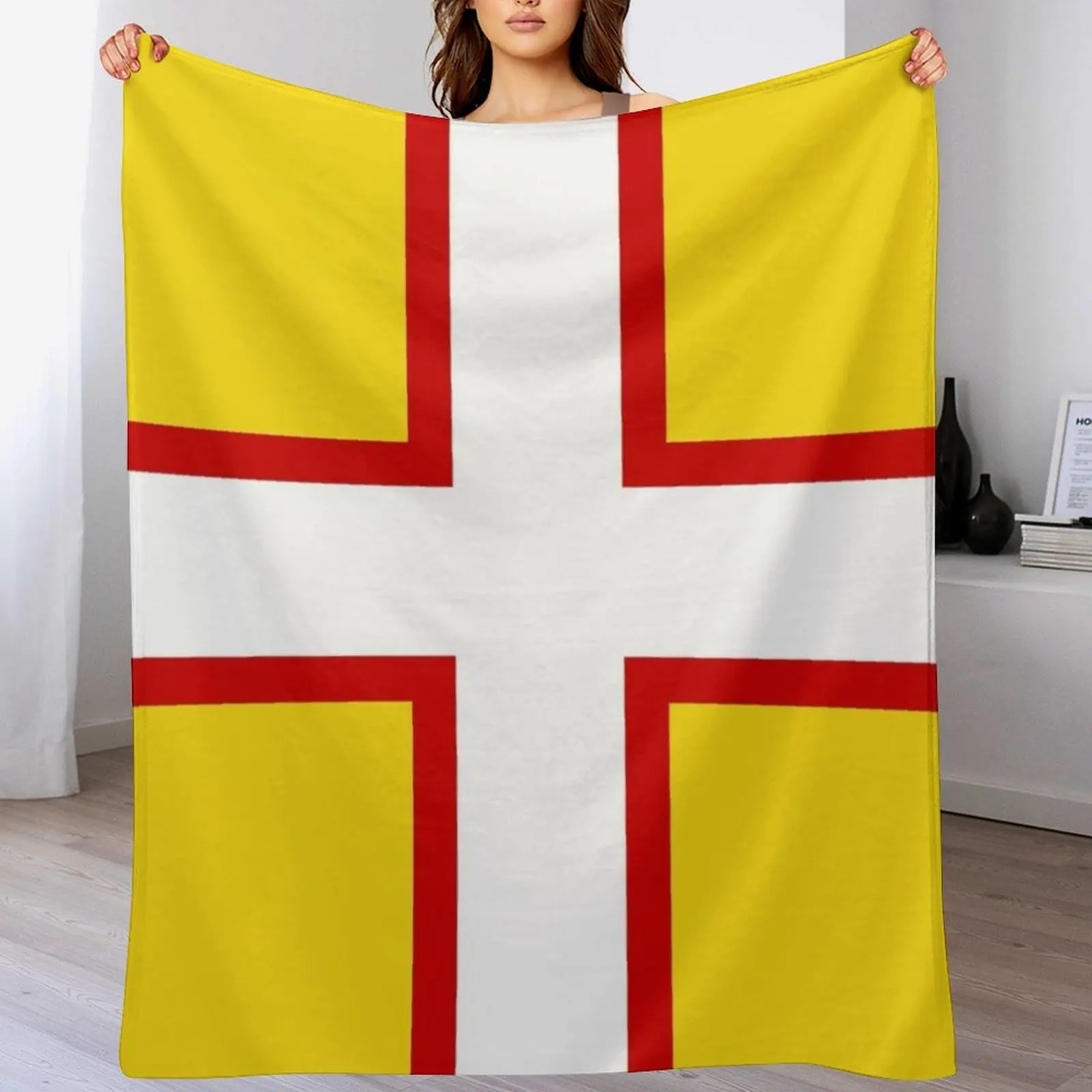 Home Office England - FLAG OF DORSET ENGLAND Throw Blanket