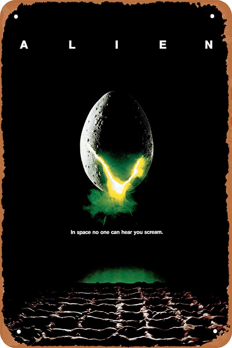 Home Office Logo - 1p,Alien (1979) Movie poster Vintage tin
