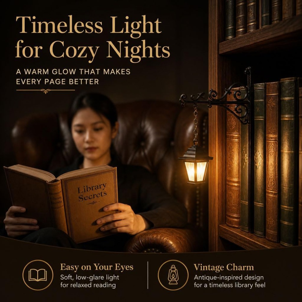 Home Office And Library - Mini Vintage Library Lantern Book Nook