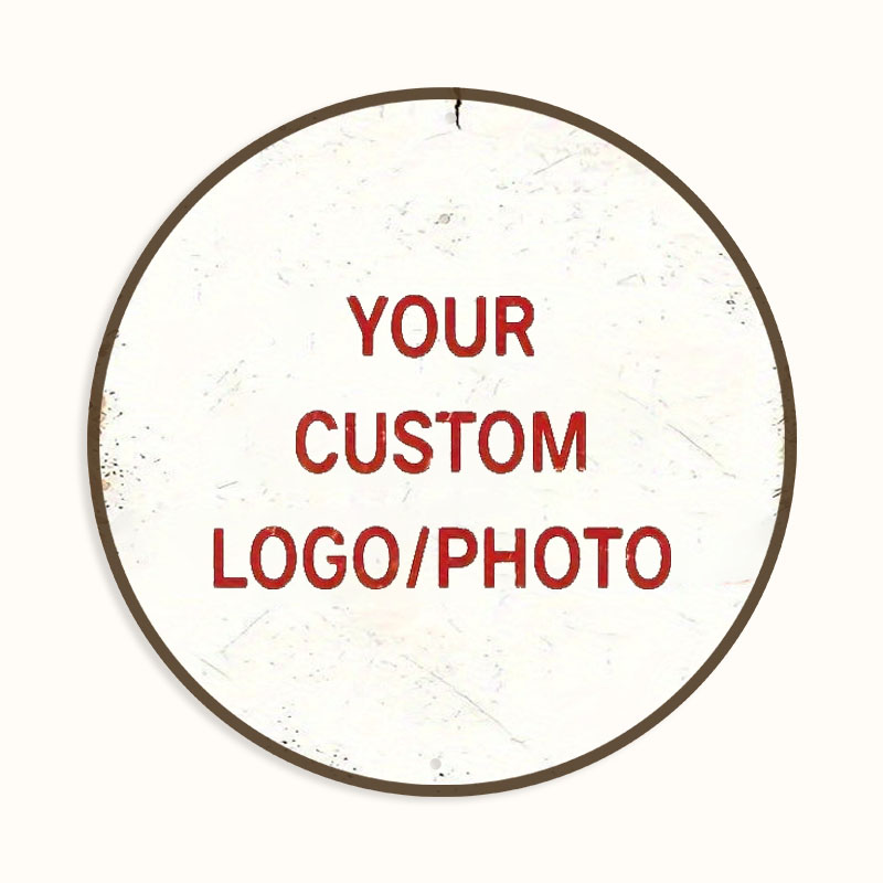 Home Office Logo - Custom Photo/Text Aluminum Sign, Metal Plaque