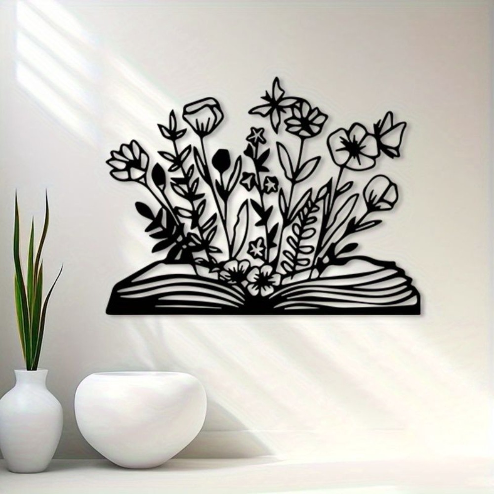 Home Office And Library - Wrought Iron Wall Art Metal Reading