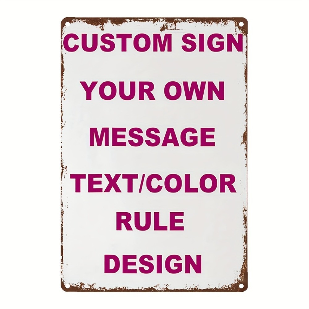 Home Office Logo - Custom Text Photo Logo Customizable Metal