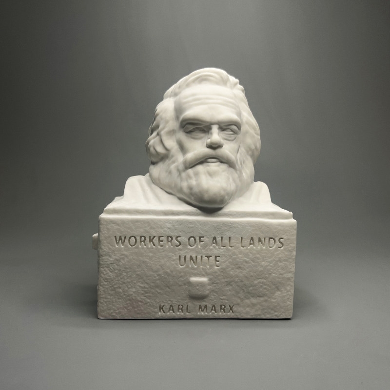 Home Office And Library - Karl Marx Plaster Bust Sculpture Desktop