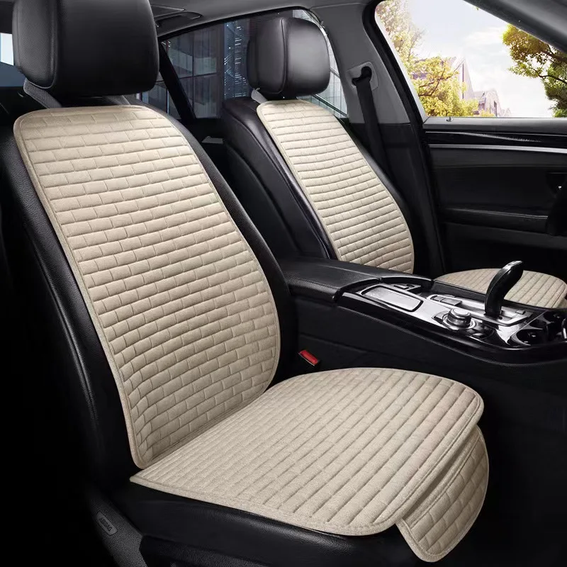 Mesh Back Cushion - Luxury Linen Car Seat Cover Four