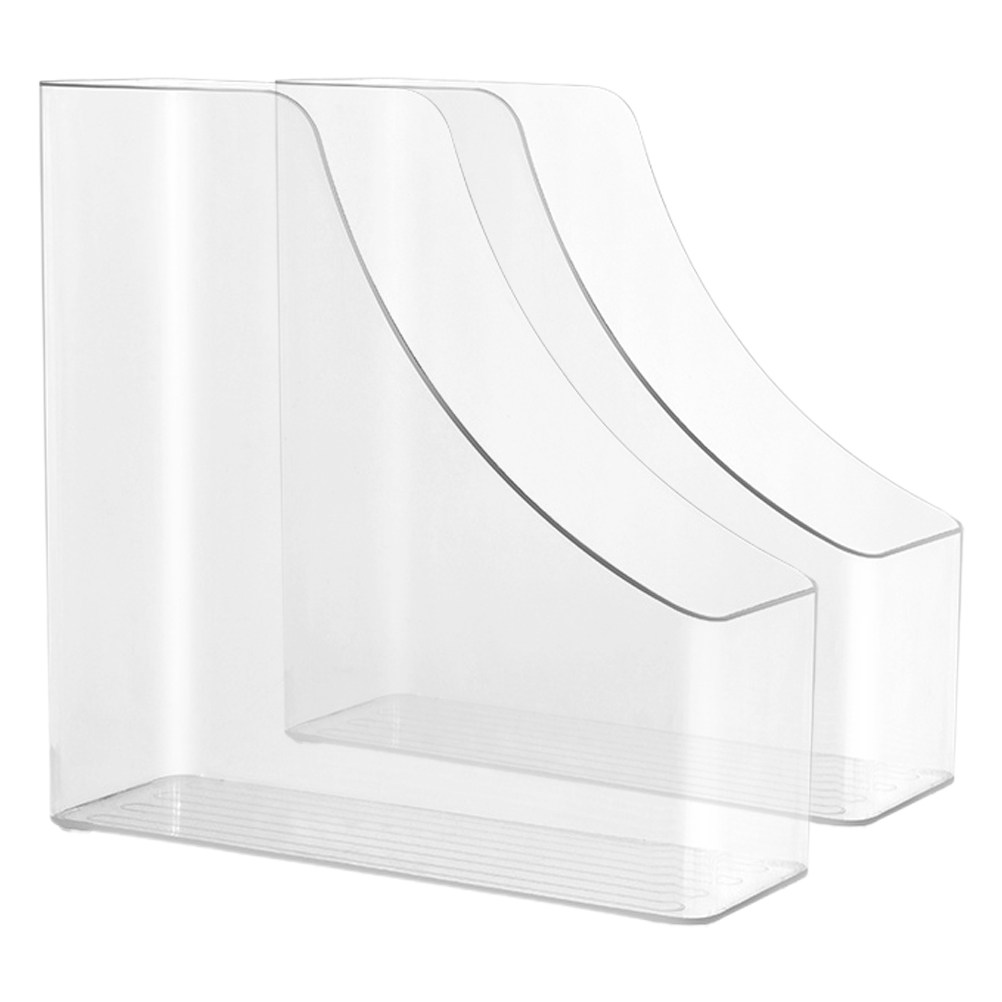 Home Office And Library - 2Pcs Transparent File Organizer Clear Desktop