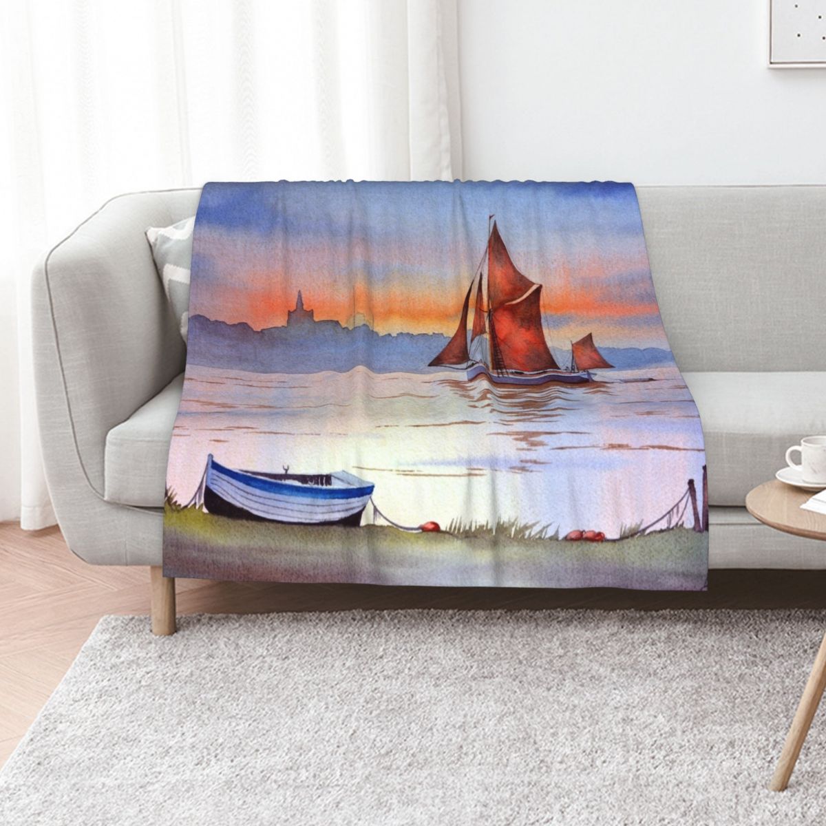 Home Office England - Thames Barge At Maldon Essex England