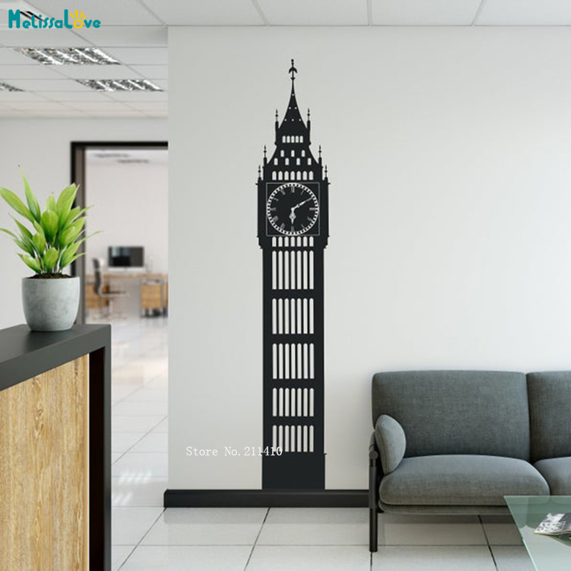 Home Office England - Hình Dáng Đồng Hồ Dán Tường