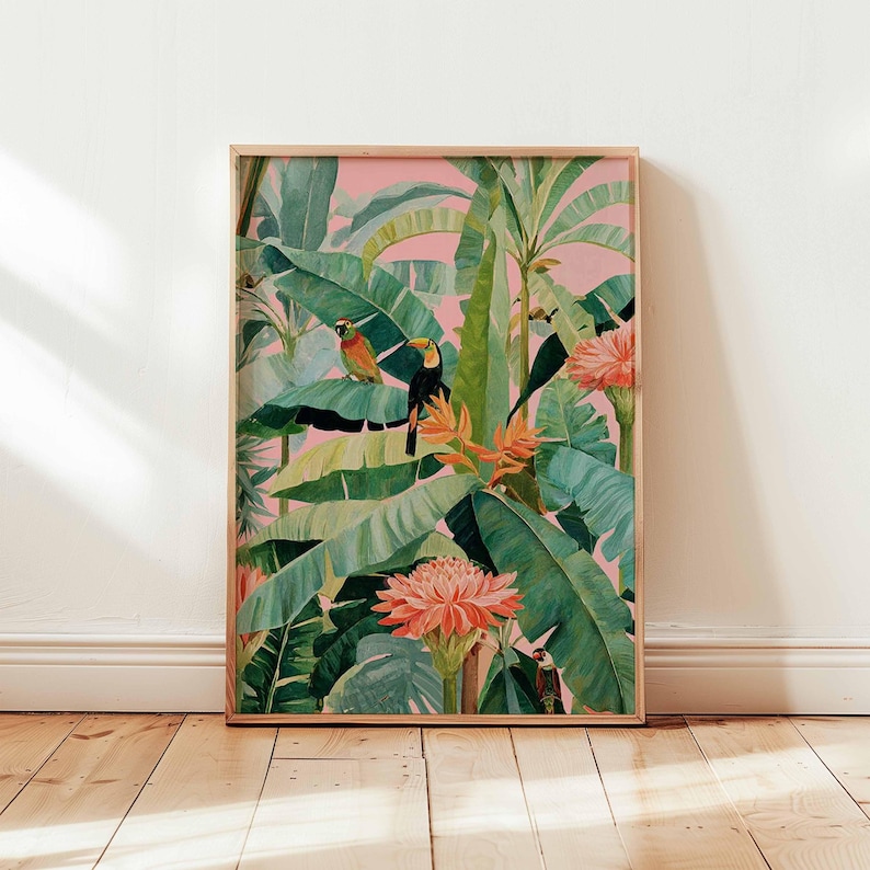 1pc Retro Tropical Canvas Post - đánh giá và giá Home Office Furniture