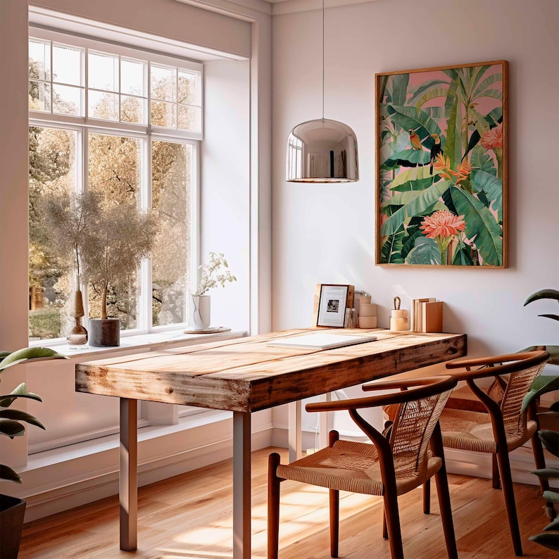 1pc Retro Tropical Canvas Post - đánh giá và giá Home Office Furniture