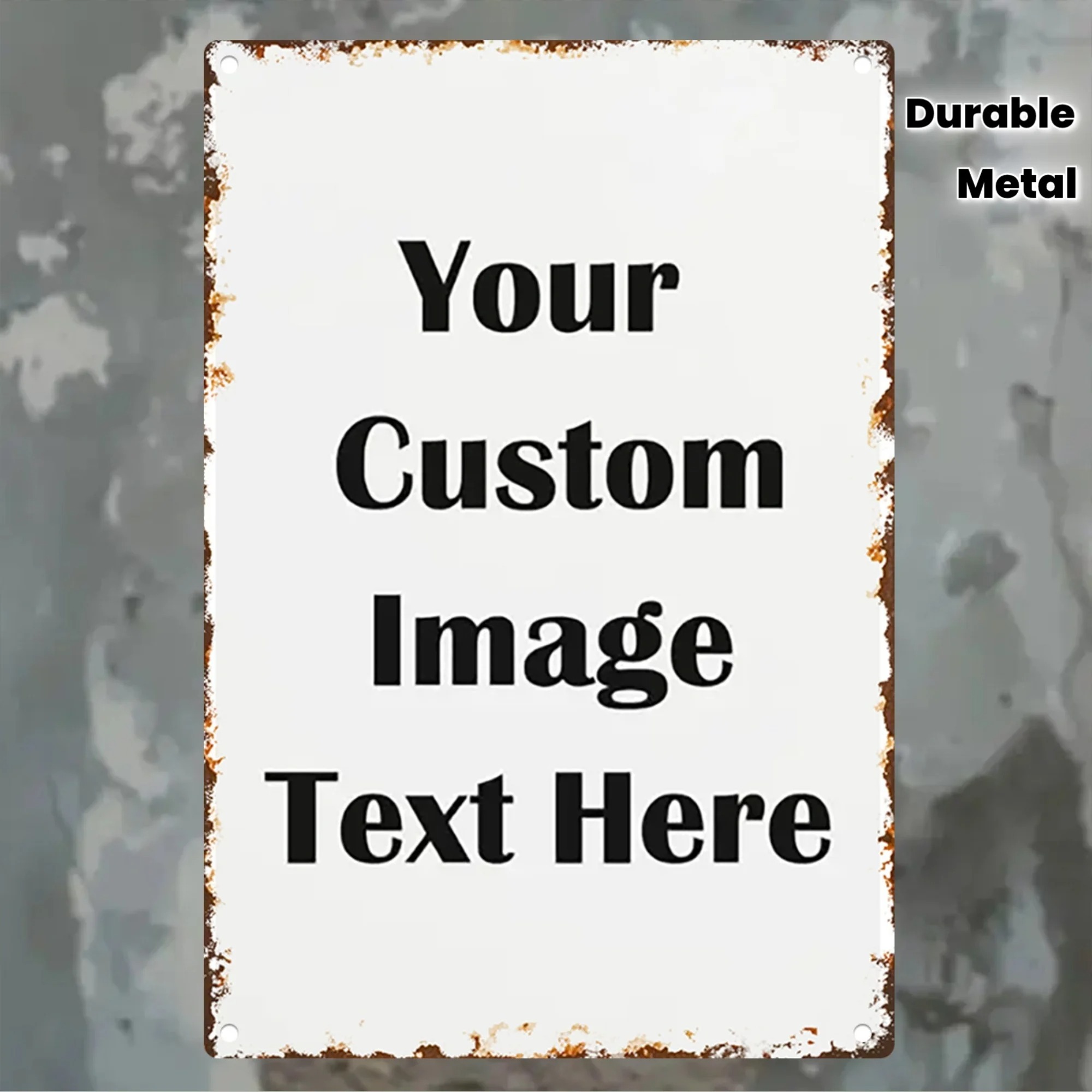 Custom Photo & Text Tin Sign - - đánh giá và giá Home Office Ideas