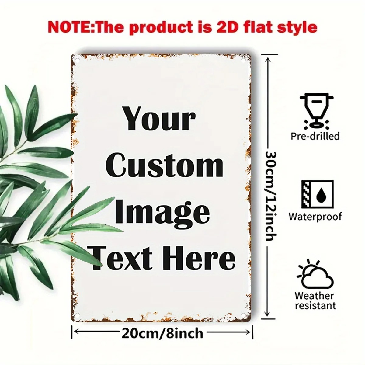 Custom Photo & Text Tin Sign - - đánh giá và giá Home Office Ideas