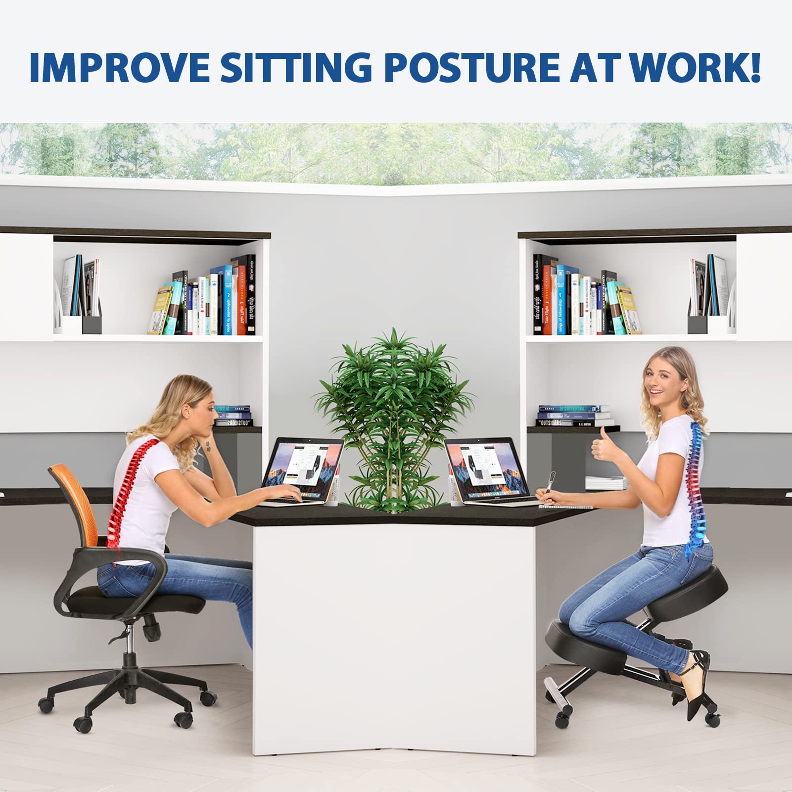 Kneeling Chair Ergonomic for O - đánh giá và giá Home Office Furniture