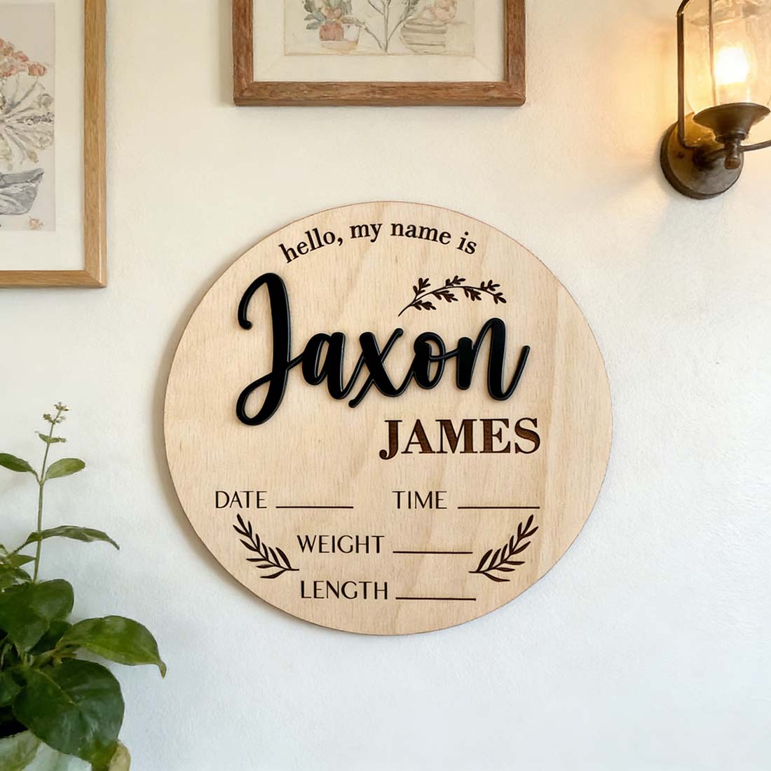 1Pc Custom Baby Announcement S - đánh giá và giá Home Office Ideas