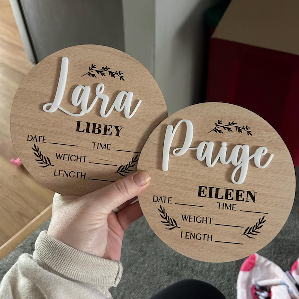 1Pc Custom Baby Announcement S - đánh giá và giá Home Office Ideas