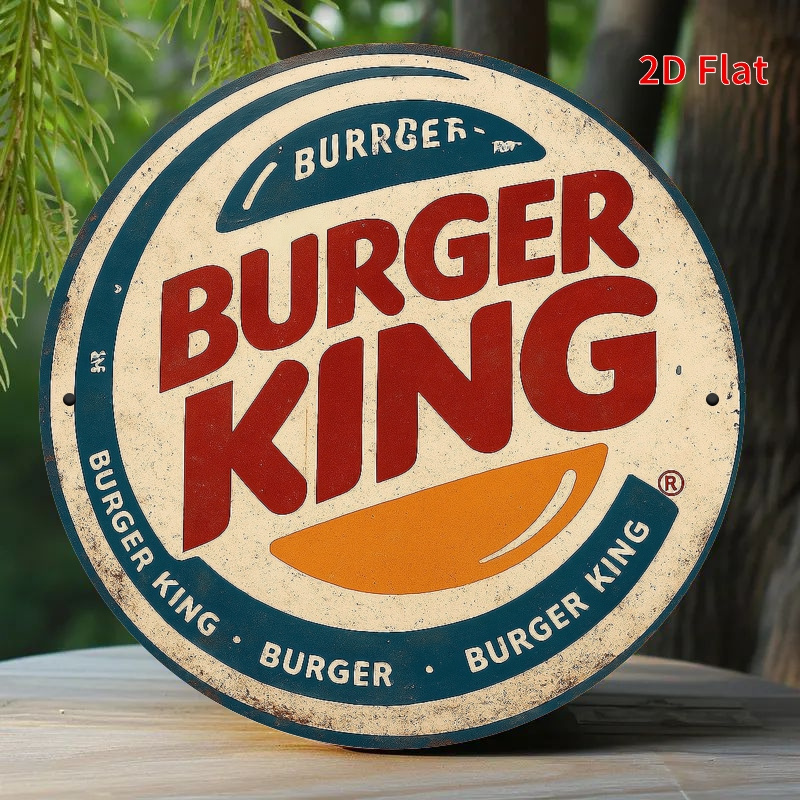Burger King Retro wooden logo  - đánh giá và giá Home Office Logo