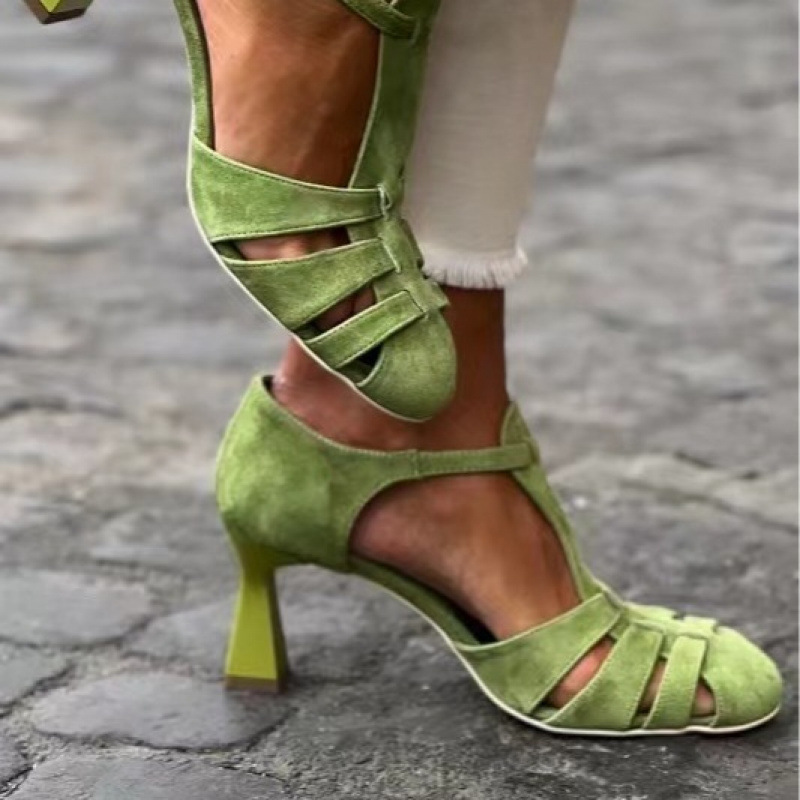 Women's Green Suede Kitten Hee - đánh giá và giá Home Office Size