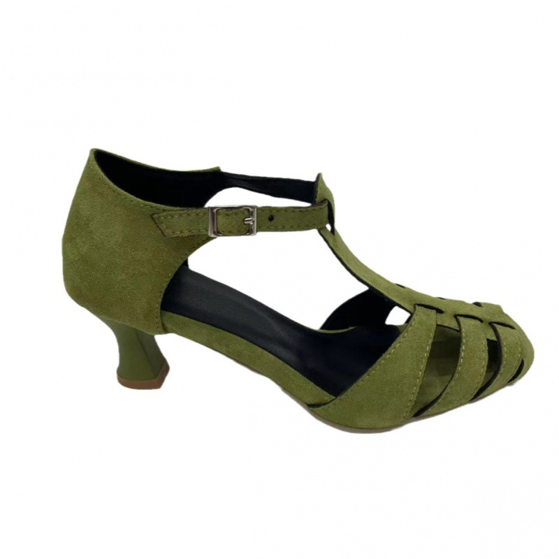Women's Green Suede Kitten Hee - đánh giá và giá Home Office Size