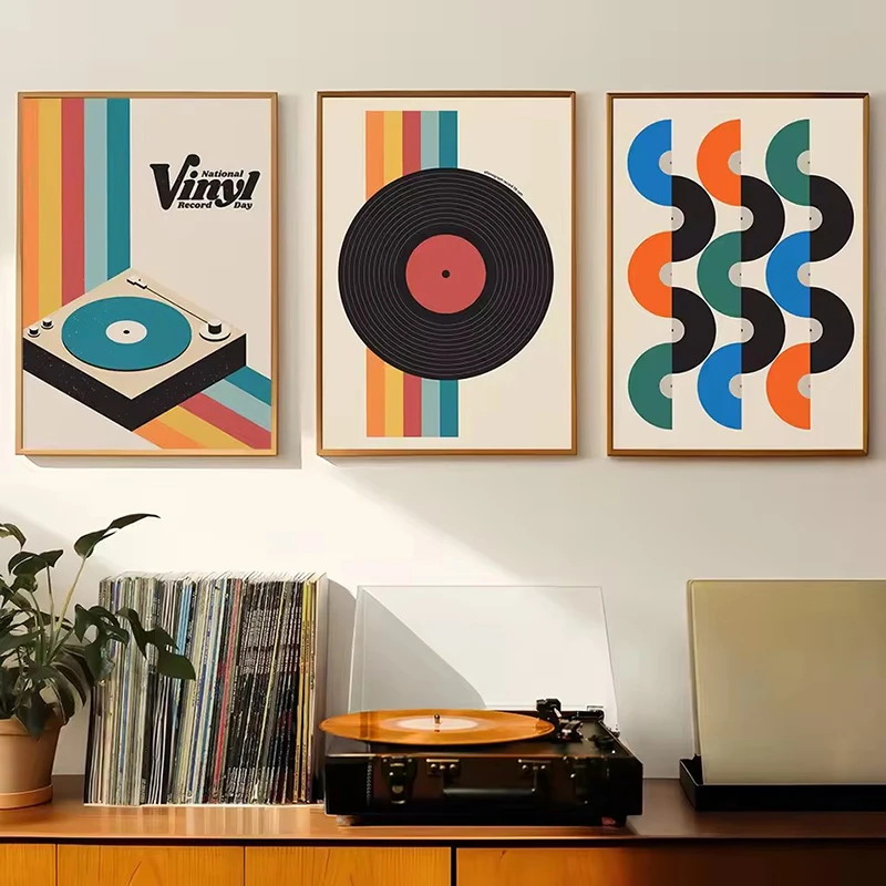 Mid Century Vinyl Record Canva - đánh giá và giá Home Office Furniture