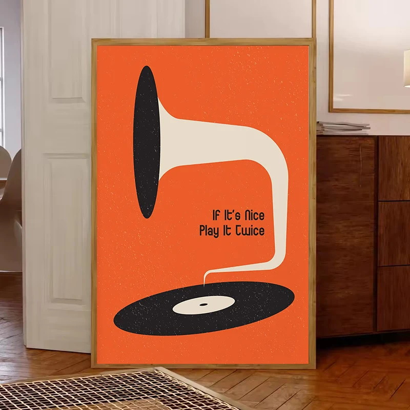 Mid Century Vinyl Record Canva - đánh giá và giá Home Office Furniture