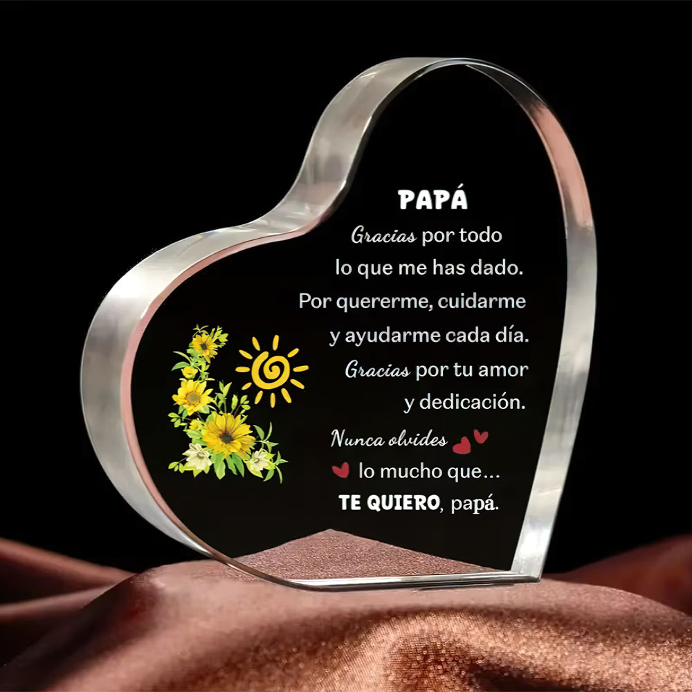 Spanish dad heart-shaped acryl - đánh giá và giá Home Office Logo