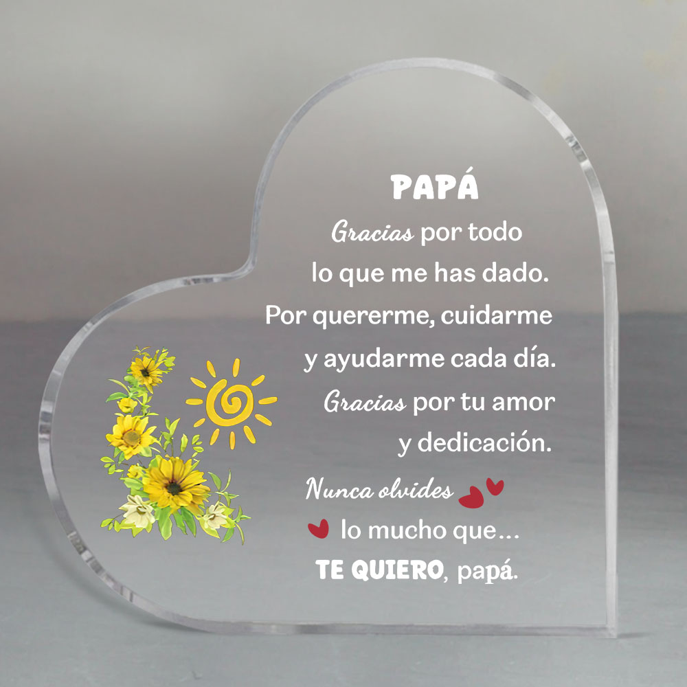 Spanish dad heart-shaped acryl - đánh giá và giá Home Office Logo