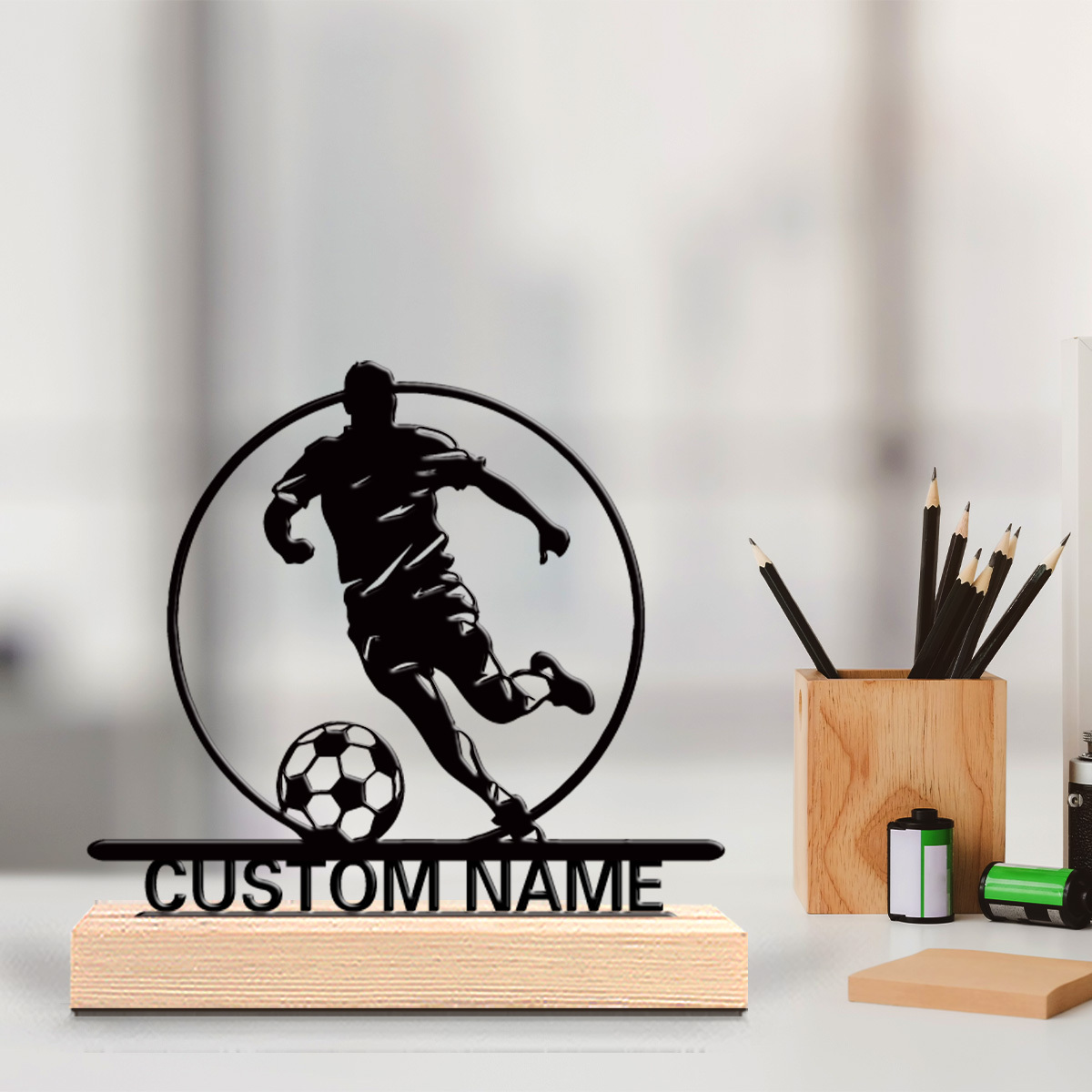 Custom Soccer Player Metal Sta - đánh giá và giá Home Office Ideas