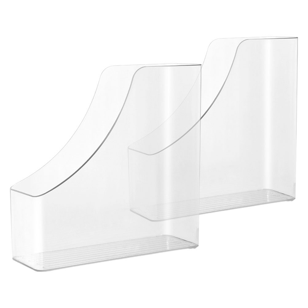 2Pcs Clear File Boxes Transpar - đánh giá và giá Home Office And Library