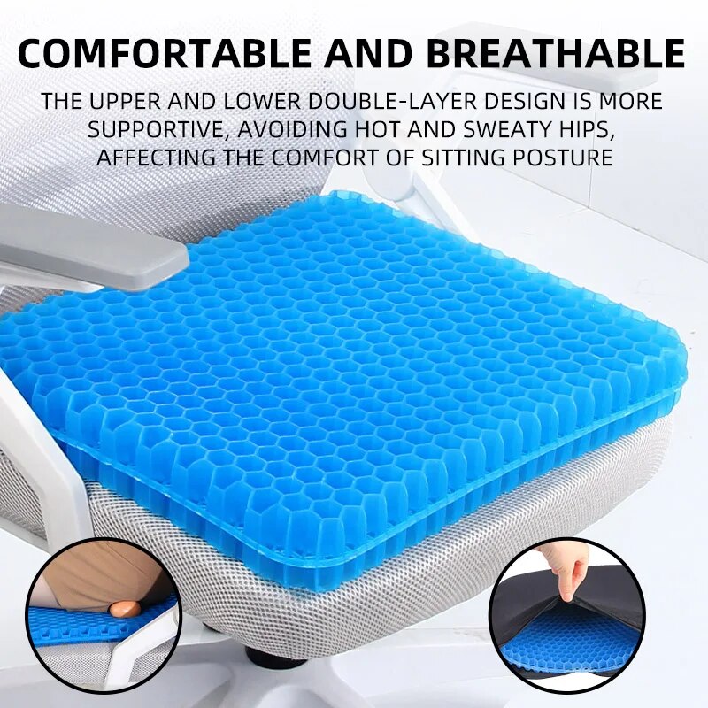 Extra Thick Gel Seat Cushion B - đánh giá và giá Mesh Back Cushion