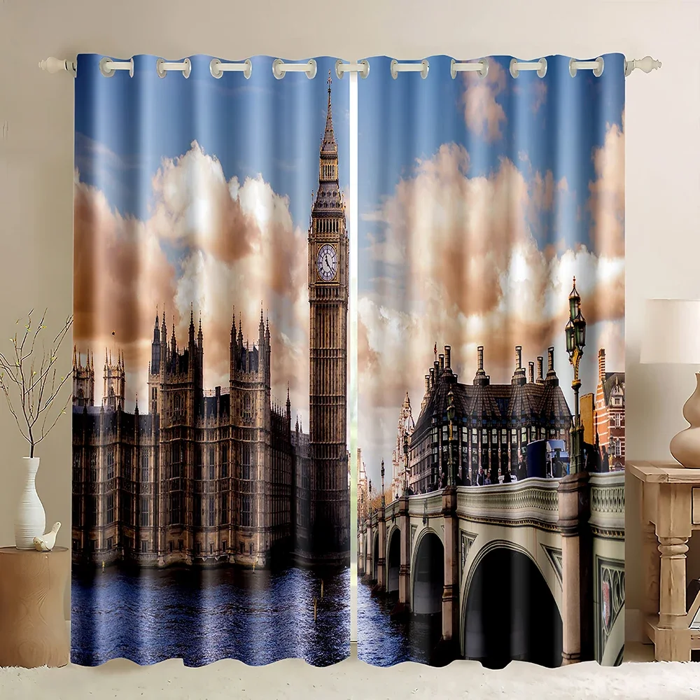 London Building Window Curtain - đánh giá và giá Home Office England