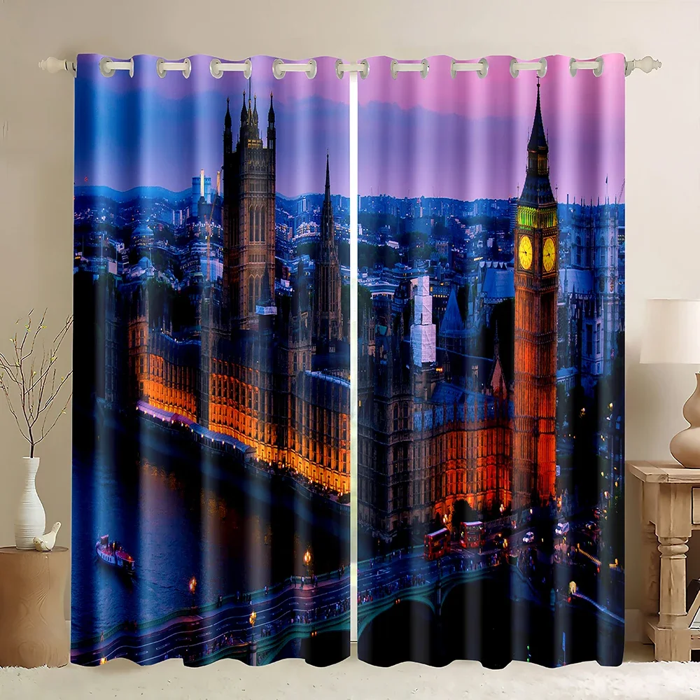 London Building Window Curtain - đánh giá và giá Home Office England