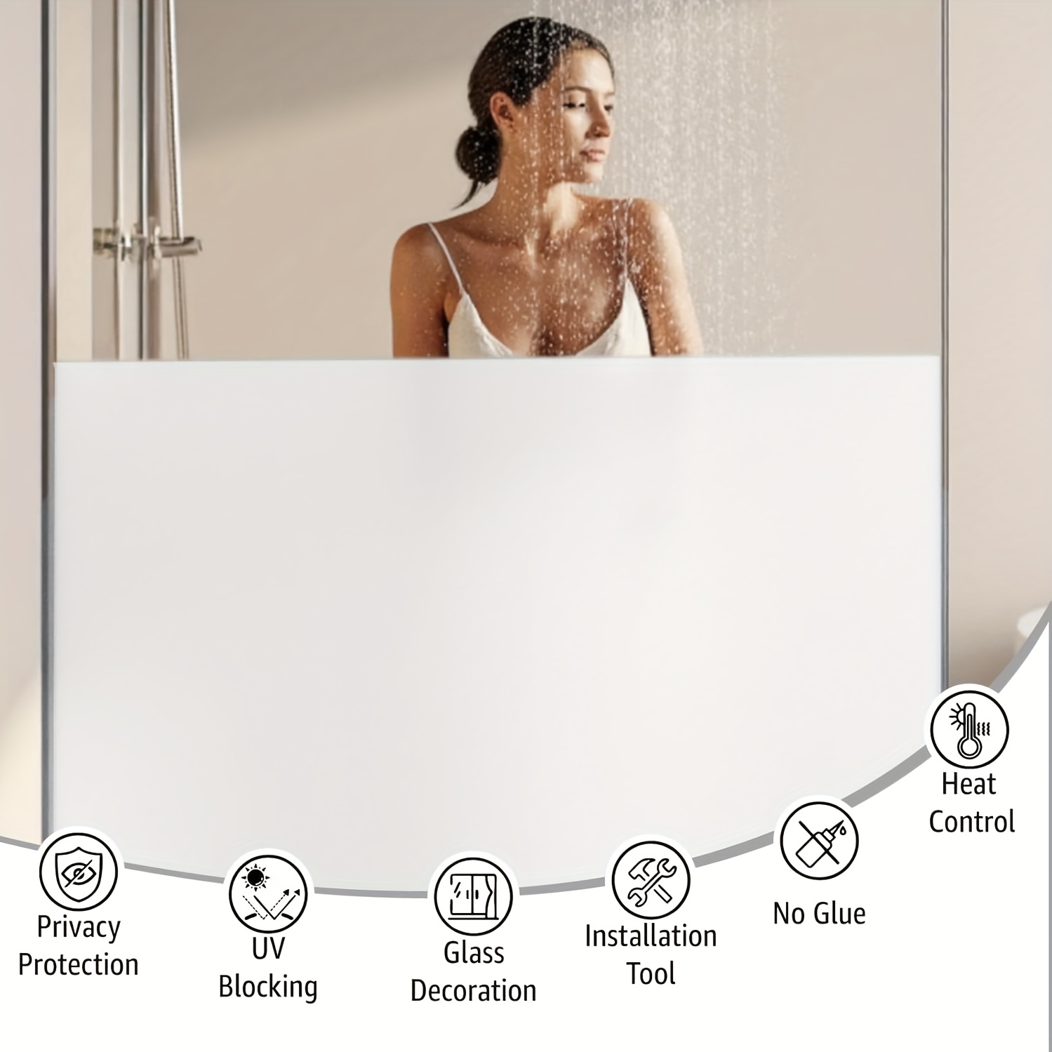White Frosted Privacy Window F - đánh giá và giá Home Office Ideas