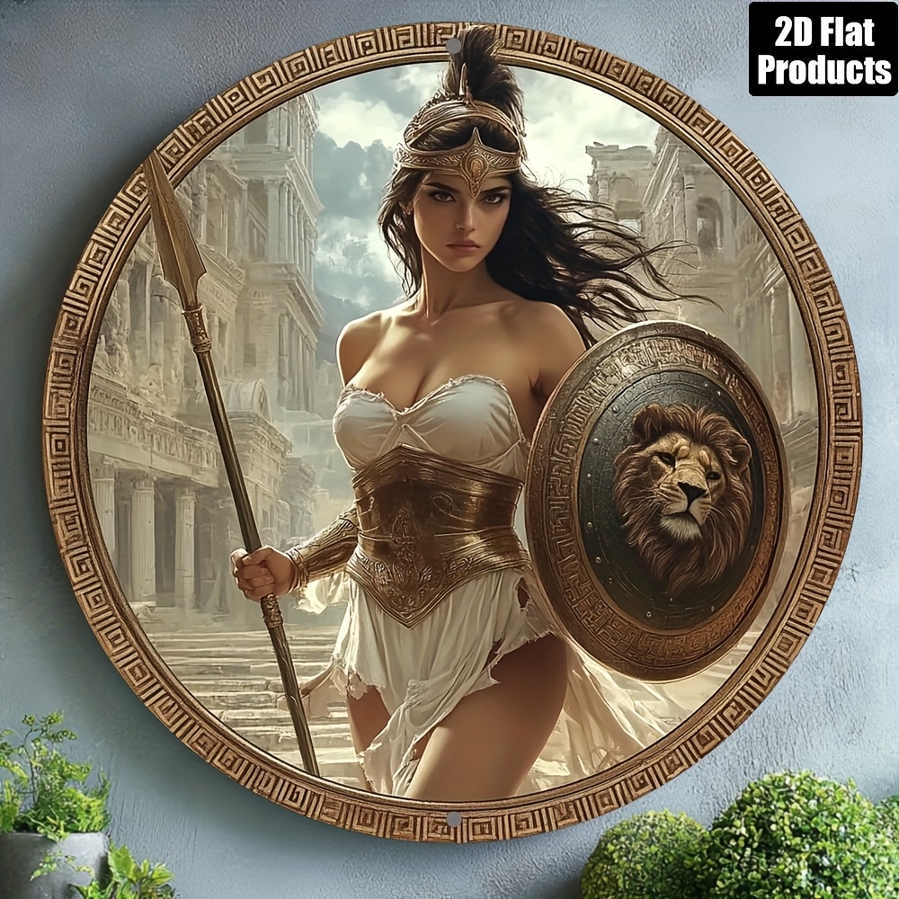 Vintage Greek Warrior Round Al - đánh giá và giá Home Office Ideas