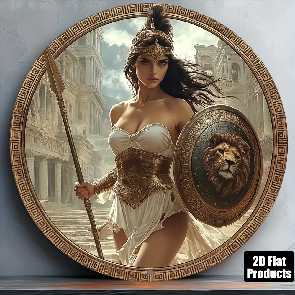 Vintage Greek Warrior Round Al - đánh giá và giá Home Office Ideas