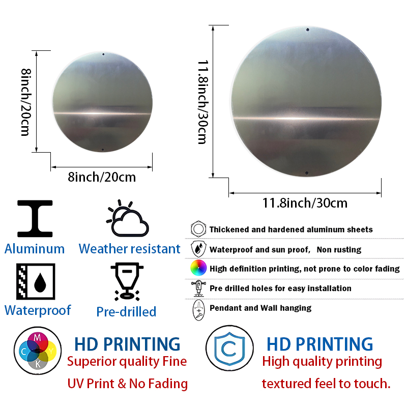 Round Metal Aluminum Mark Pira - đánh giá và giá Home Office Logo