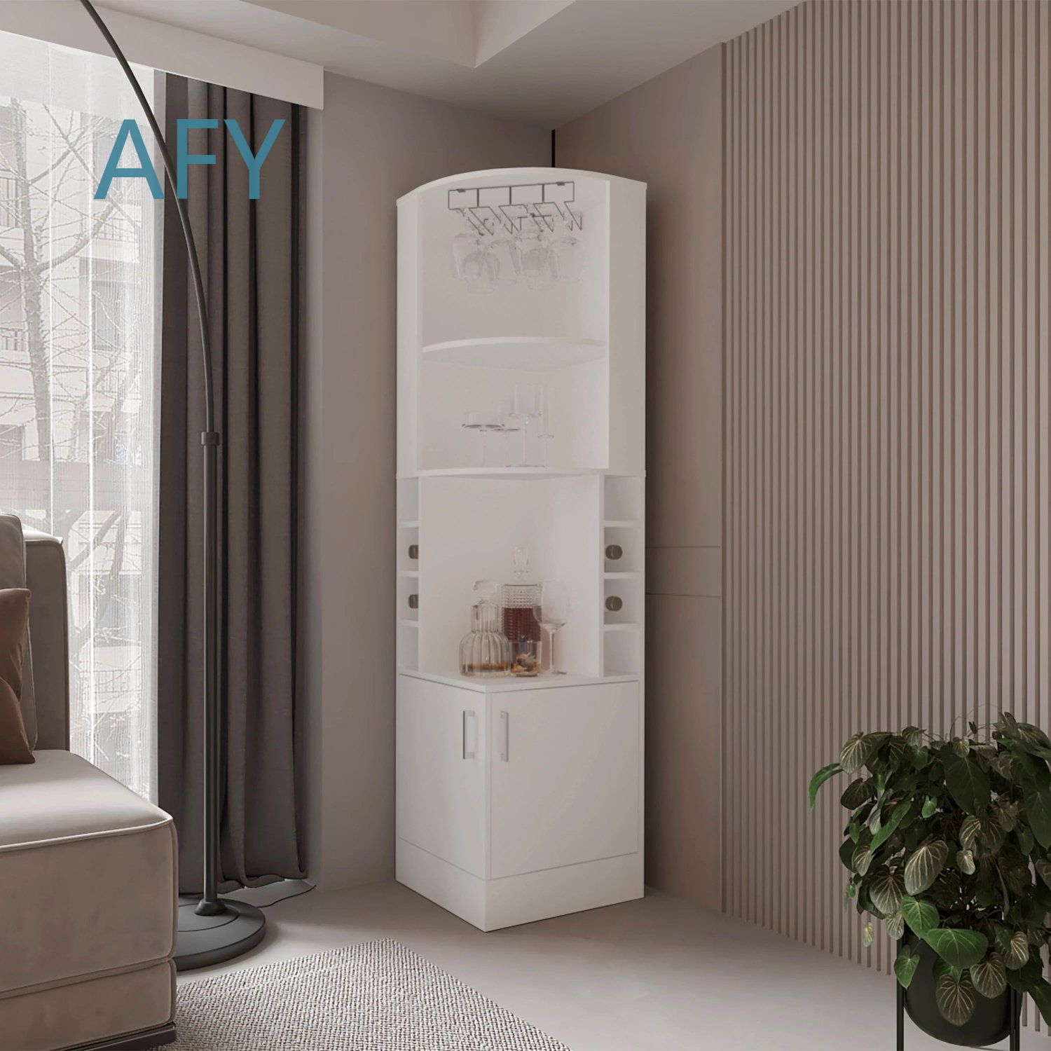 White Corner Bar Cabinet with  - đánh giá và giá Home Office Of Ikea