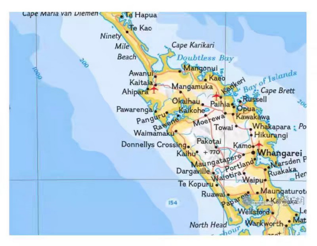 Large HD New Zealand Map Poste - đánh giá và giá Home Office And Library